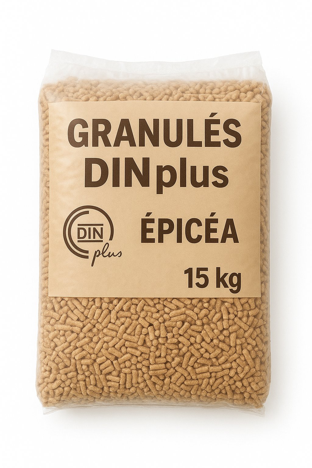 Granulés DINplus – épicéa – sac 15 kg