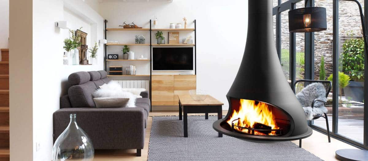 poele-a-bois-suspendu